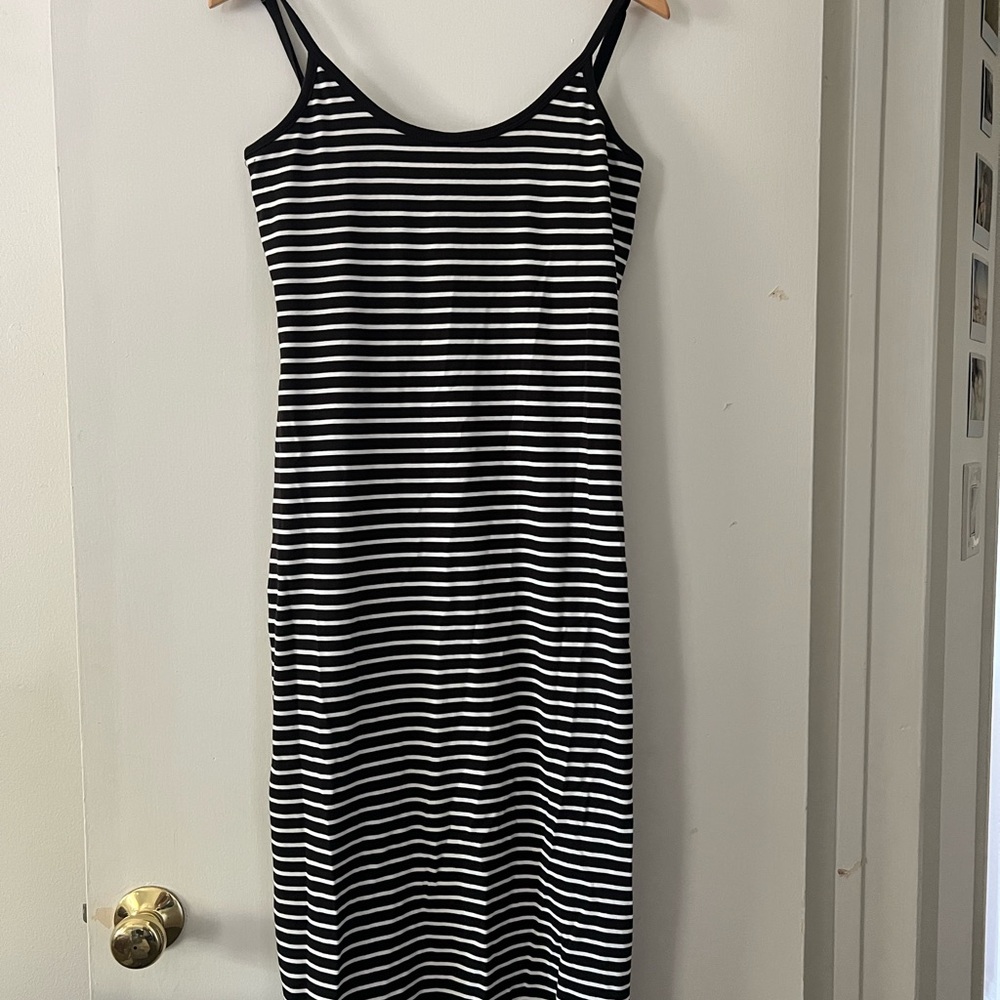 Gap cotton midi dress with built in bra